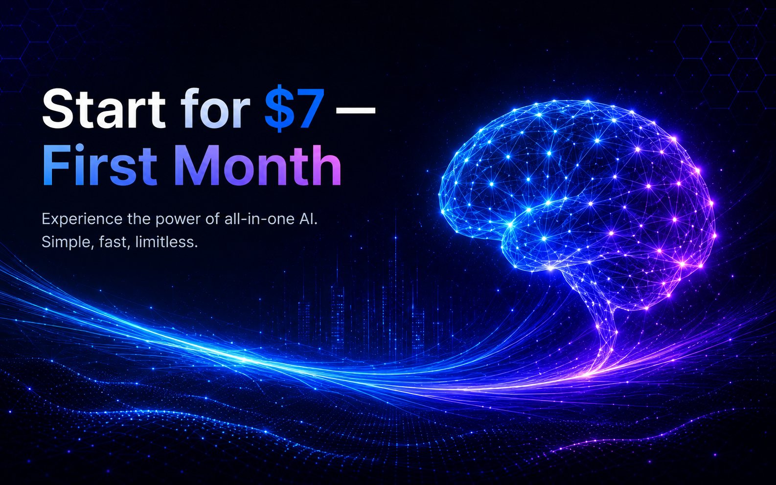 Start ChatLLM for $7 first month — experience the power of all-in-one AI