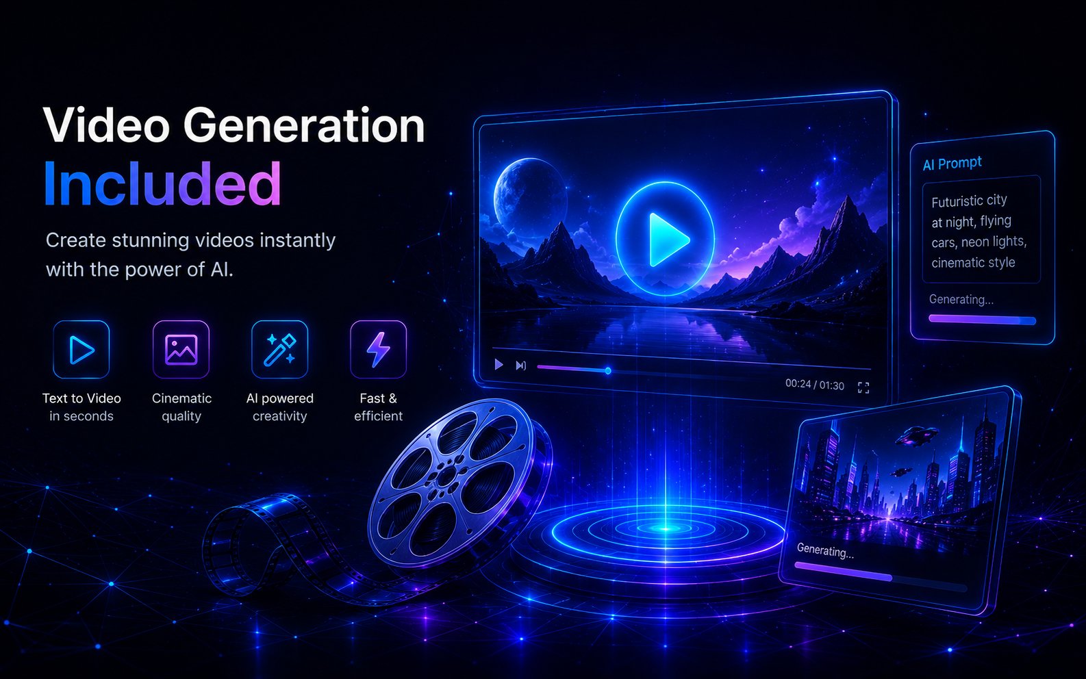 ChatLLM video generation — Sora 2, Veo 3.1, Kling AI included